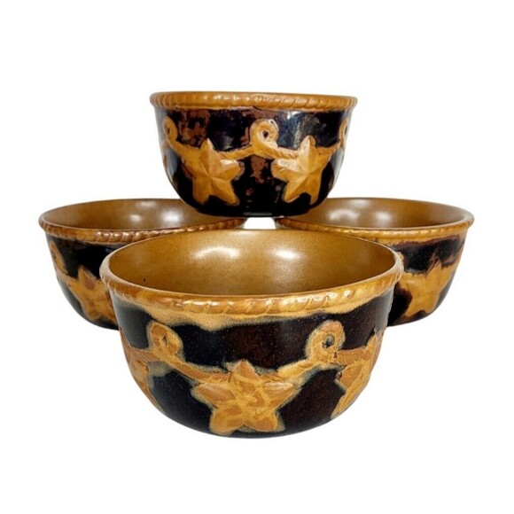 Laredo Home Studio Southwestern Texas Style Stoneware Soup Chili 4 Ct. Bowls - Picture 5 of 13